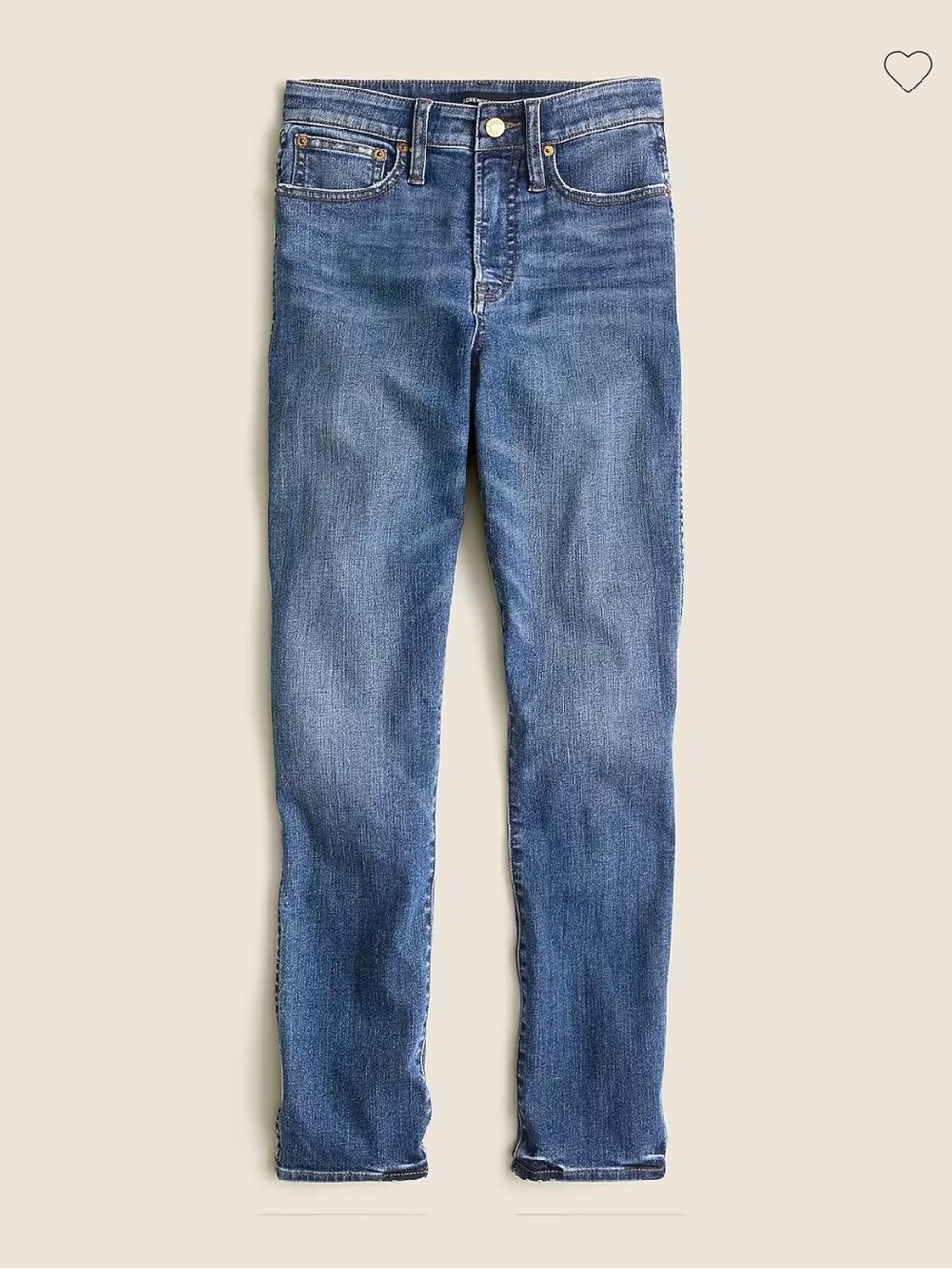 J. Crew Women’s Curvy Vintage Slim Straight Jeans - Medium Blue Wash